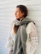 Pashmina Shawl Grey- Authentic Chyangra Pashmina Shawl Handcrafted Luxury from Nepal